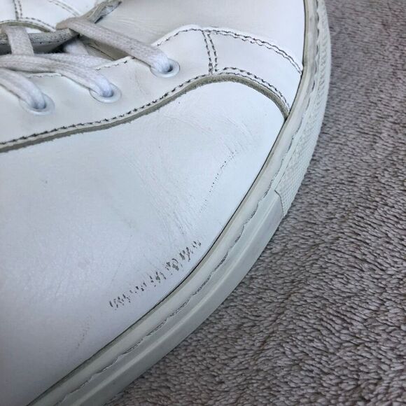 Woman by Common Projects Original Achilles White Leather Lace Up Sneakers - Picture 10 of 16